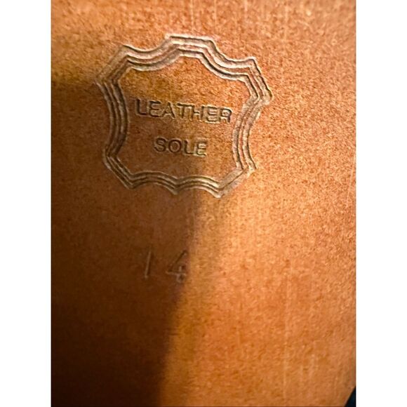 Code West Men's Size 14 Pointed Toe Short Cowboy Boots Brown Leather Pointed Toe - Picture 10 of 12